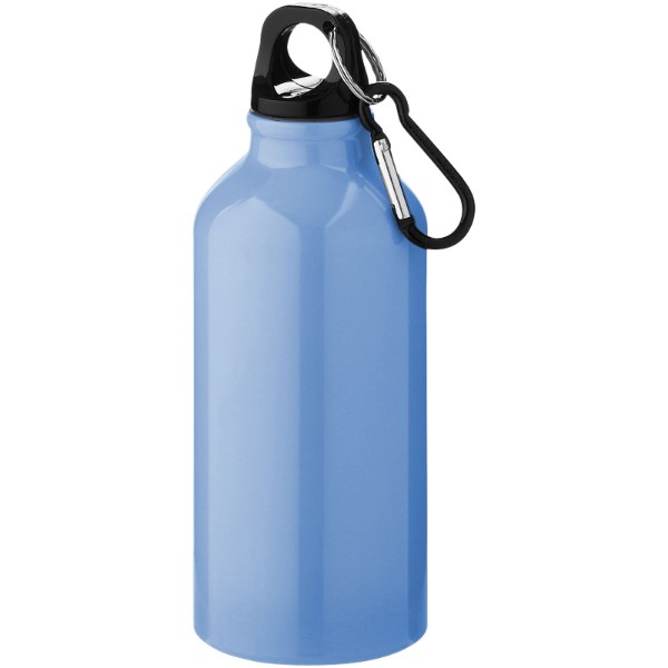Botella agua de aluminio con mosquetón sin BPA 400ml PERSONALIZABLE