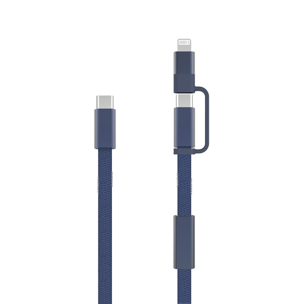 Câble de recharge rapide 60W 2-en-1 Arc RCS - Bleu