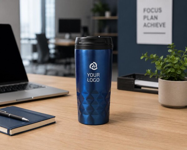 Gobelet thermos double paroi Lorraine | 300 ml - bleu