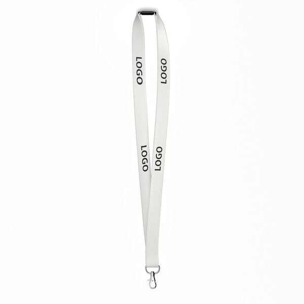 Bamboo screenprint lanyard - 20mm width / Metal carabiner / Safety breakaway