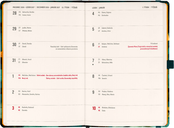 Notique Planbook Diář/Notes Kočka 2027, 13 x 21 cm - Východní