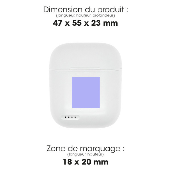 KODAI - ÉCOUTEURS SANS FIL BLUETOOTH - BLANC