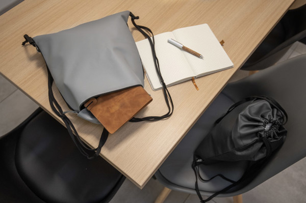Drawstring bag BASKO - grey