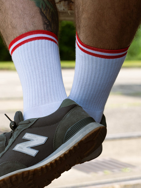 Tennis Socks Premium - White / Black / 42-46