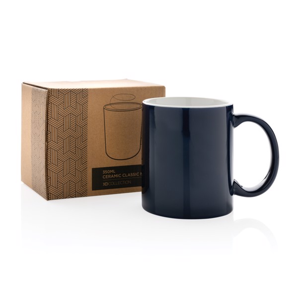 Ceramic classic mug 350ml - Navy