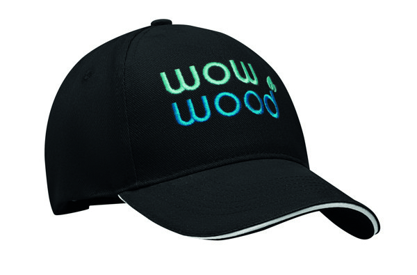 Casquette à 5 pans Long Beach Singa - Blanc/Noir