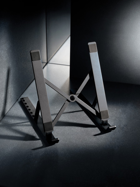 Xd Xclusive laptop stand recycled aluminium, foldable