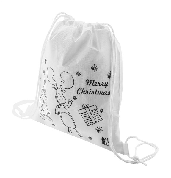 Colouring Christmas Drawstring Bag Julfar Bag A