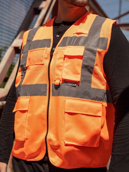 Mesh Multifunktional Vest - Yellow / L