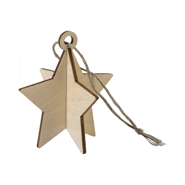 Carte de Noël FestiCard, étoile - Naturelle