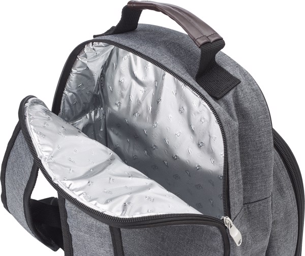 Sac à dos pique-nique en polycanvas Jolie - Grey