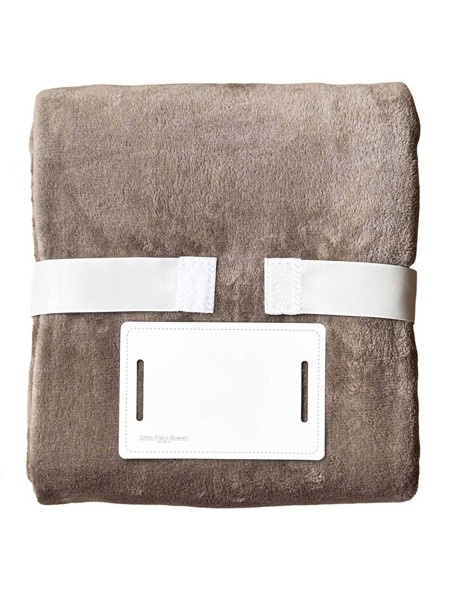 Olima Coral Fleece Blanket - Stone