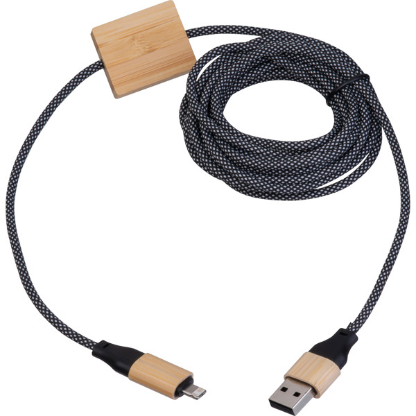 3 m fast charging cable KRISTIN - Beige