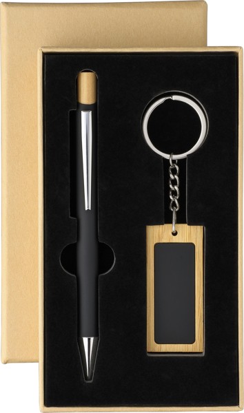 Conjunto de escrita em bambu Zaid