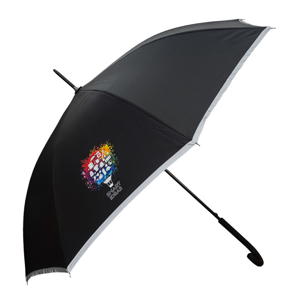 Refu umbrella with reflective tape - Black