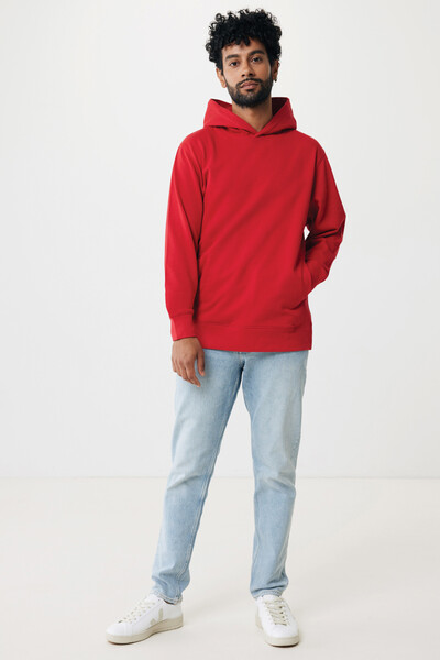 Iqoniq Yengo recycled cotton hoodie with sidepockets - Red / S