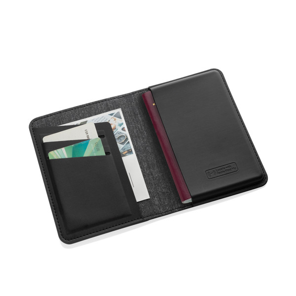 Trackmate RCS rpolyester passport holder worldwide locating