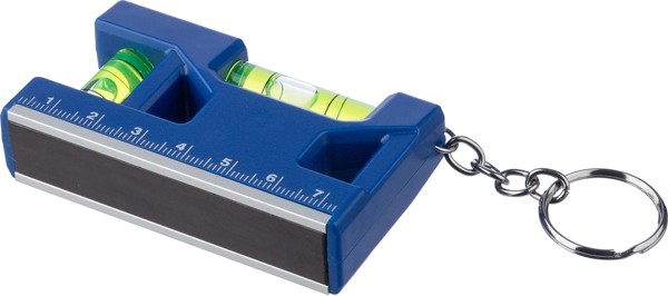 Porta-chaves de nível de bolha de ar em ABS reciclado Indira - White