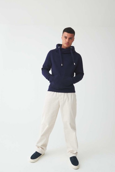Cross Neck Hoodie - Vanilla Milkshake / XS