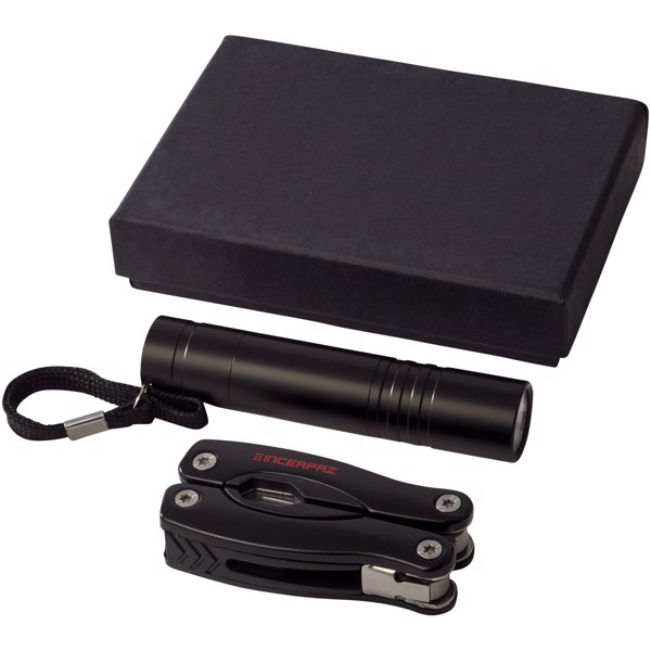 Scout Multifunktionswerkzeugs- und LED-Taschenlampen-Set