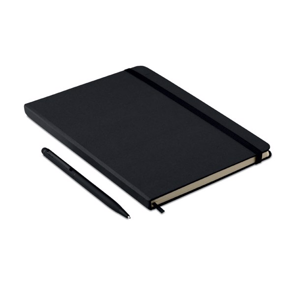 A5 notebook w/stylus 72 lined Neilo Set - Black