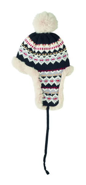 Gestrickte Ohrenmütze Yulong - Grau