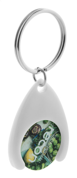 Trolley Coin Keyring Nelly - White