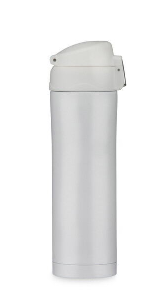 Thermal mug LOCK MAT 440 ml - white