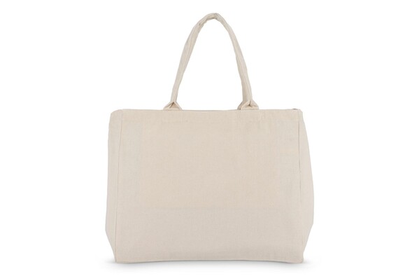 Sac fourre-tout en coton avec fermeture éclair OEKO-TEX® 39 x 24 x 34cm 320g/m².