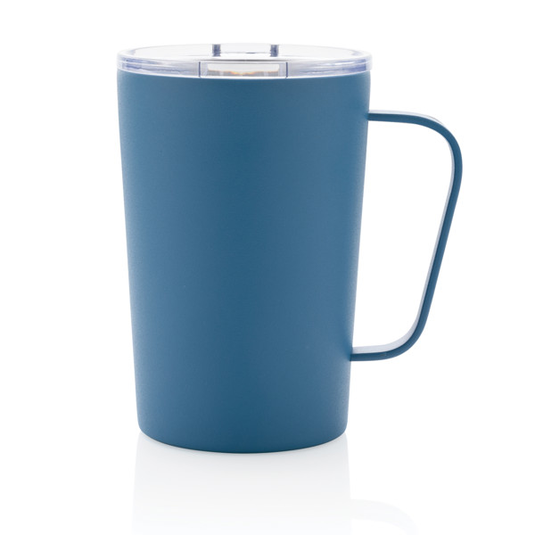 RCS Recycled stainless steel modern vacuum mug with lid - Blue