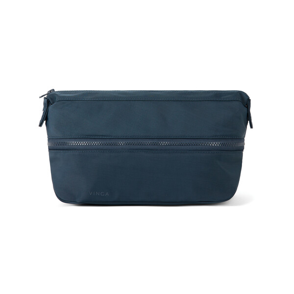 VINGA Trousse de toilette extensible Baltimore Neo RCS - Bleu Marine