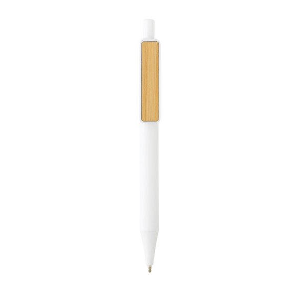 GRS RABS pen with bamboo clip - White