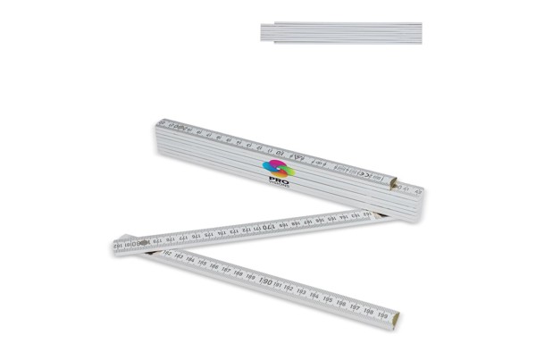 Folding ruler wood 2m Made in EU