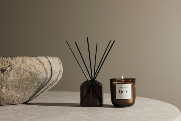 VINGA Set d'ambiance essence Nordic - Bleu / Marron Foncé