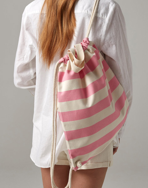 Nautical Gymsac - Natural / Navy / ONE SIZE