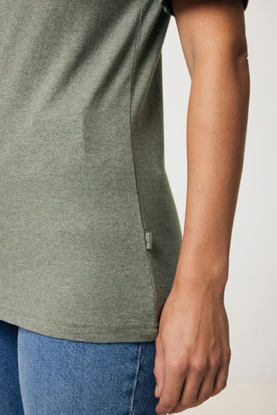 T-shirt en coton recyclé non teinté Iqoniq Manuel - Heather Green / XS