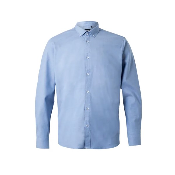 CAMISA OXFORD ML HOMEM - Azul claro 
