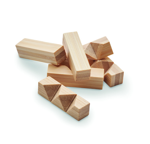Bamboo brain teaser star shape Cubenats