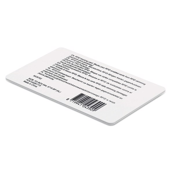 Cartão de bloqueio RFID Blocking