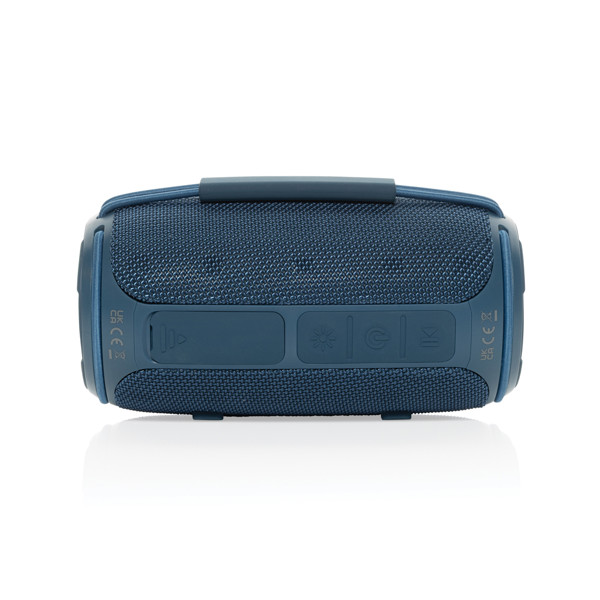 Enceinte 16W étanche IPX4 en plastique recyclé RCS Prisma - Bleu