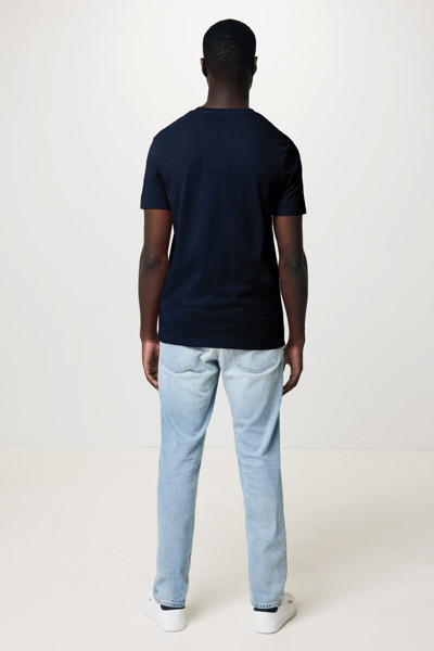 T-shirt en coton recyclé IQONIQ Bryce - Bleu Marine / M
