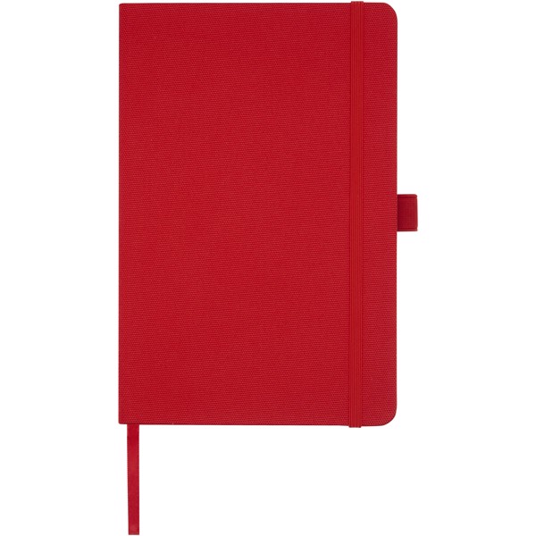 Caderno A5 de papel reciclado com capa RPET "Honua" - Vermelho