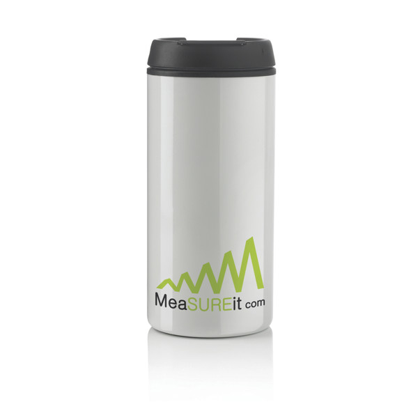 Metro RCS Recycled stainless steel tumbler - White