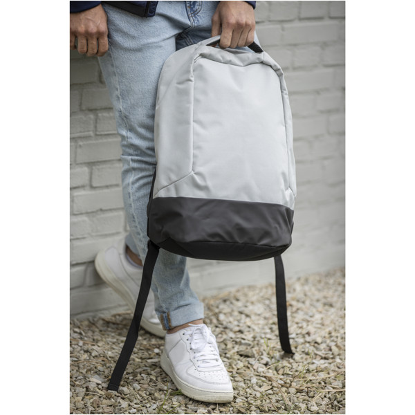 Sac à dos anti-vol Cover en RPET certifié GRS 18L - Gris