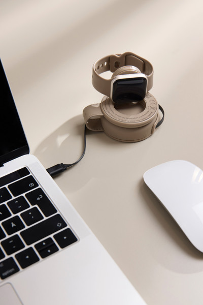 VINGA Baltimore RCS 2-in-1 Wireless 15W Travel Charger - Greige