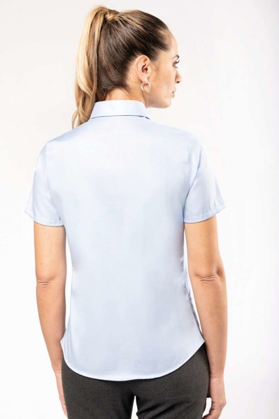 Ladies' Short-Sleeved Non-Iron Shirt - White / L