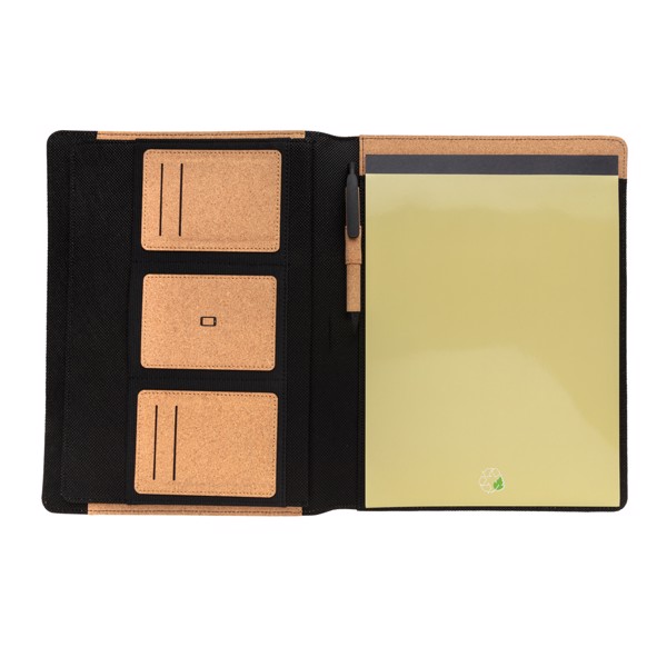 Xd Collection cork portfolio A4, recycled paper