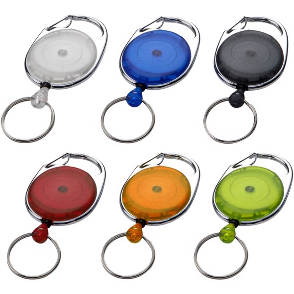 Gerlos roller clip keychain - White