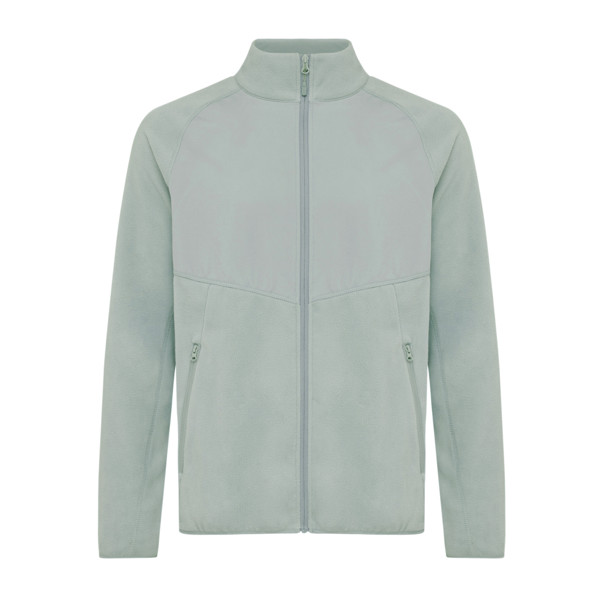 Iqoniq Talung recycled polyester microfleece zip through - Iceberg Green / XXL