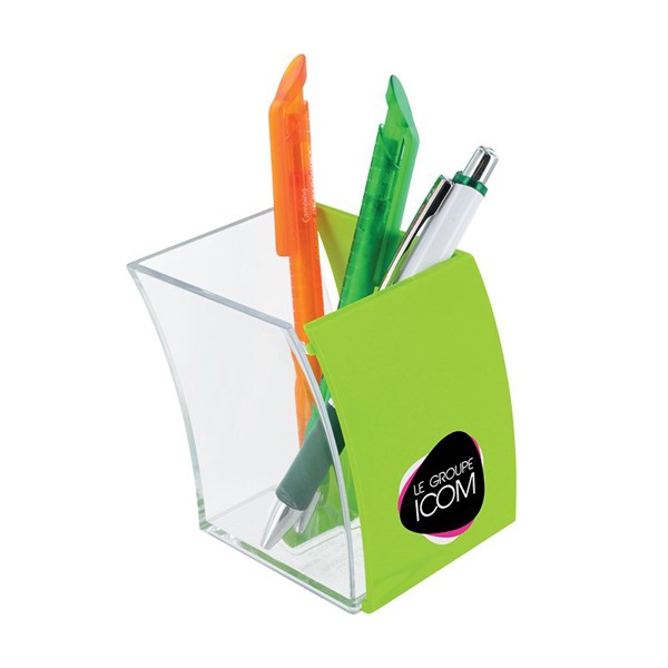 PENCIL POT (77x80x95mm) - Blanc opaque / Blanc opaque